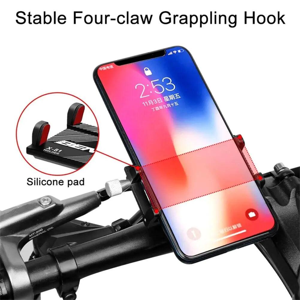 Heavy-duty aluminum motorcycle phone holder for bikes,
Universal aluminum bicycle mount for smartphones,
Adjustable aluminum motorcycle and bike handlebar holder,
Shockproof aluminum phone holder for motorcycles and bicycles,
Weather-resistant aluminum bicycle smartphone holder mount,
360-degree rotating aluminum motorcycle and bike phone holder,
Secure aluminum phone mount for bicycles and motorcycles,
Durable aluminum handlebar phone holder for cycling and motorbiking,
Anti-slip aluminum smartphone holder