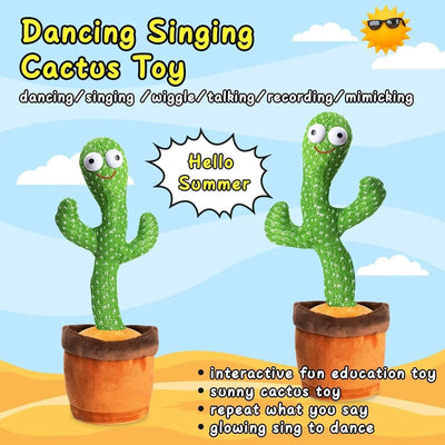 Dancing cactus plush toy for kids
Interactive dancing cactus stuffed animal
Cactus plush toy that sings and dances
Cute dancing cactus toy for toddlers
Musical dancing cactus plush toy for children
Fun and entertaining dancing cactus stuffed toy
Dancing cactus plush with sound and movement
Adorable dancing cactus toy for playtime
Interactive plush cactus toy with dance feature
Dancing cactus plush for kids' gifts and toys