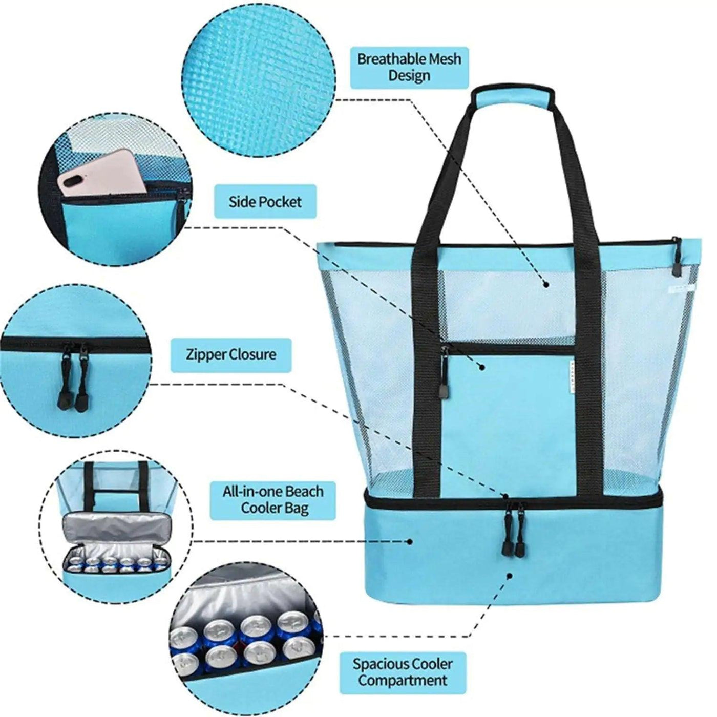 Large beach bag with built-in cooler compartment,
Insulated beach tote bag with cooler for picnics,
Waterproof beach bag with cooler for family outings,
Stylish beach bag with cooler for summer vacations,
Beach bag with cooler and multiple pockets for storage,
Lightweight beach bag with integrated cooler for drinks,
Affordable beach bag with cooler for snacks and drinks,
Best beach bag with cooler for keeping food cold,
Beach bag with cooler and thermal insulation for hot days,
Eco-friendly beach bag with d