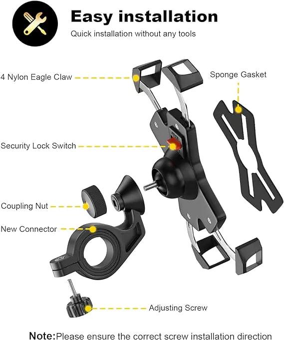 Best bike phone mount for mountain biking,
Waterproof bike phone holder for iPhone 14,
Universal bike phone mount for handlebars,
Adjustable bike phone mount for road cycling,
Shockproof phone mount for mountain bikes,
Secure bike phone mount for long rides,
360-degree rotating bike phone holder,
Bike phone mount for large smartphones,
Durable bike phone mount for rough terrains,
Lightweight phone holder for bikes,
Phone mount with easy installation for bikes
