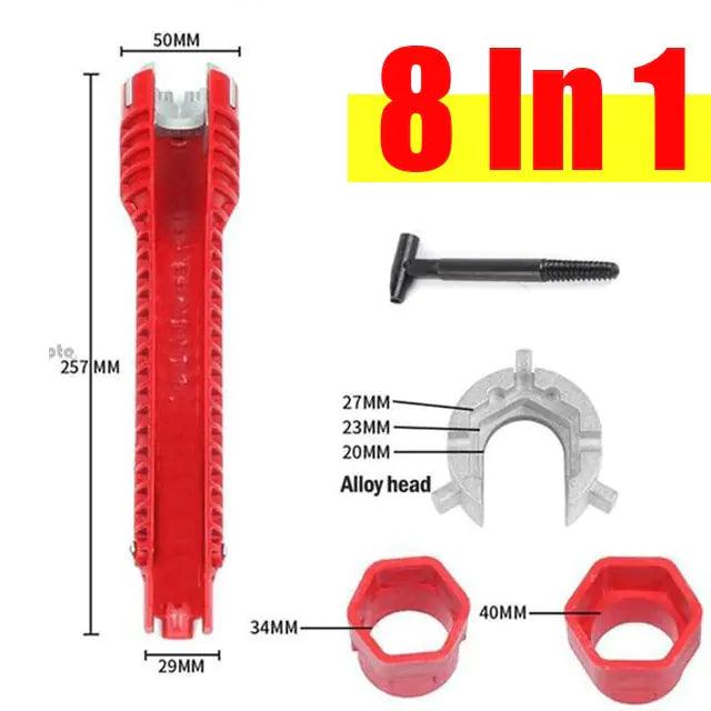 8-in-1 or 5-in-1 Flume Wrench Sink Faucet