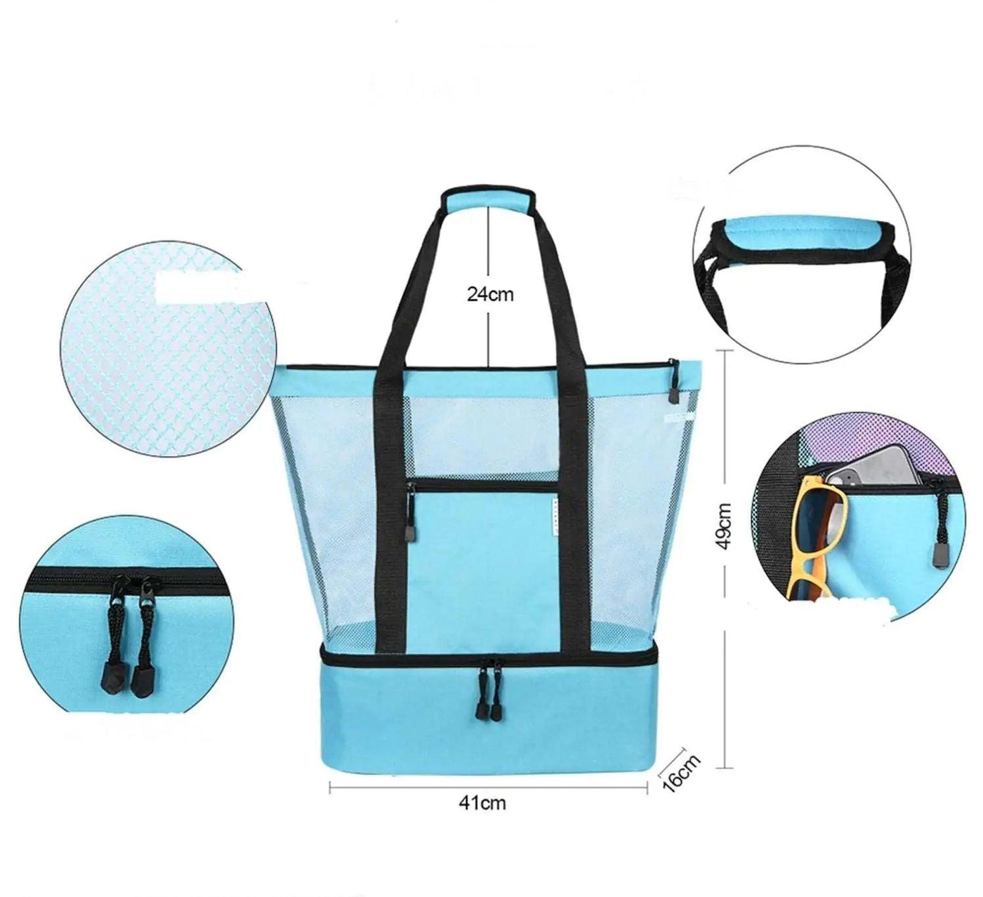 Large beach bag with built-in cooler compartment,
Insulated beach tote bag with cooler for picnics,
Waterproof beach bag with cooler for family outings,
Stylish beach bag with cooler for summer vacations,
Beach bag with cooler and multiple pockets for storage,
Lightweight beach bag with integrated cooler for drinks,
Affordable beach bag with cooler for snacks and drinks,
Best beach bag with cooler for keeping food cold,
Beach bag with cooler and thermal insulation for hot days,
Eco-friendly beach bag with d