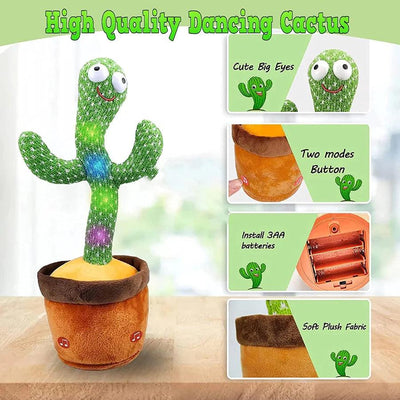 Dancing cactus plush toy for kids
Interactive dancing cactus stuffed animal
Cactus plush toy that sings and dances
Cute dancing cactus toy for toddlers
Musical dancing cactus plush toy for children
Fun and entertaining dancing cactus stuffed toy
Dancing cactus plush with sound and movement
Adorable dancing cactus toy for playtime
Interactive plush cactus toy with dance feature
Dancing cactus plush for kids' gifts and toys